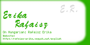 erika rafaisz business card
